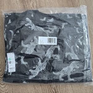 Carter's Black and White Dinosaur Pajamas